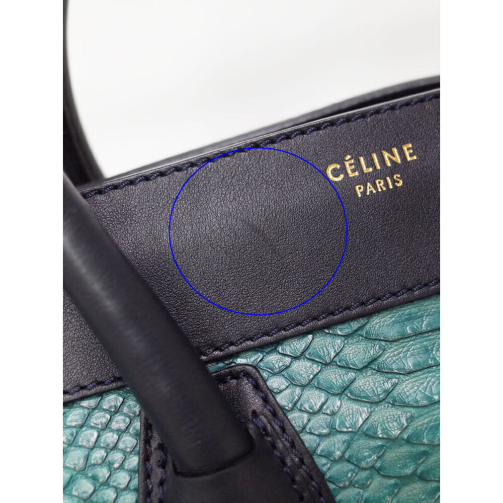Celine Luggage Shopper Tote Leather Shoulder Bag - Picture 4 of 9